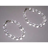 Crystal Clear Quartz Round Beads Bracelets - Color: Various