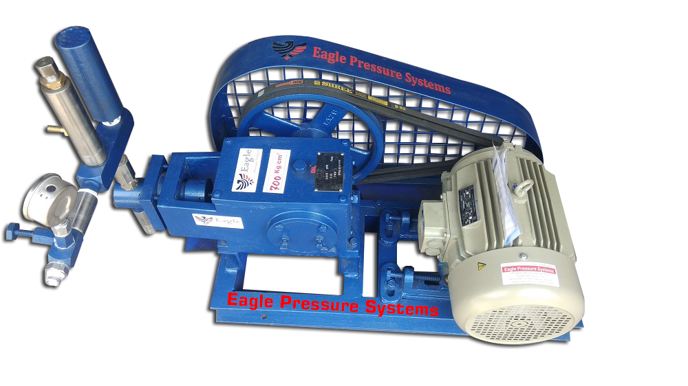 Water Pressure Testing Pump - Electric Motor, 1-5 Hp | High Discharge Pressure 10-700 Kg/cmâ², Piston Pump, Flow Rate Up To 150 Lph, Sturdy Design