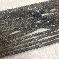 Labroderite Round Beads Necklaces - Color: Various