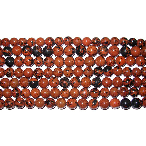 Mahogany Obsidian Graded Round Beads Necklaces