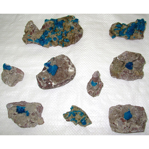 Cavensite With Matrix Clusters