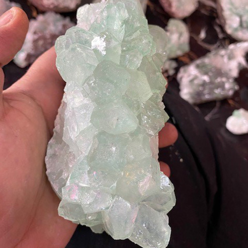 Green Appophylite Cluster