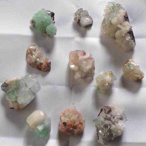 Green Appophylite With Stilbite