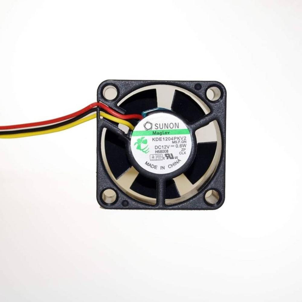 SUNON KDE1204PKV2 DC 12V 0.6W 3 Wire 4020mm Ball Bearing Industrial Axial Silent Cooling Fan