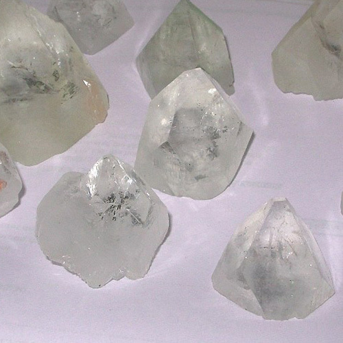White Apphophylite Natural Points