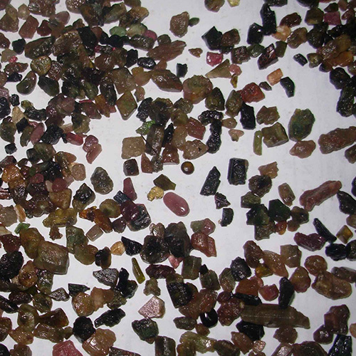 Multicolor Tourmaline Tumbled Chips Undrilled