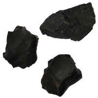 Black Agate Rough Stones - Hardness: Rigid