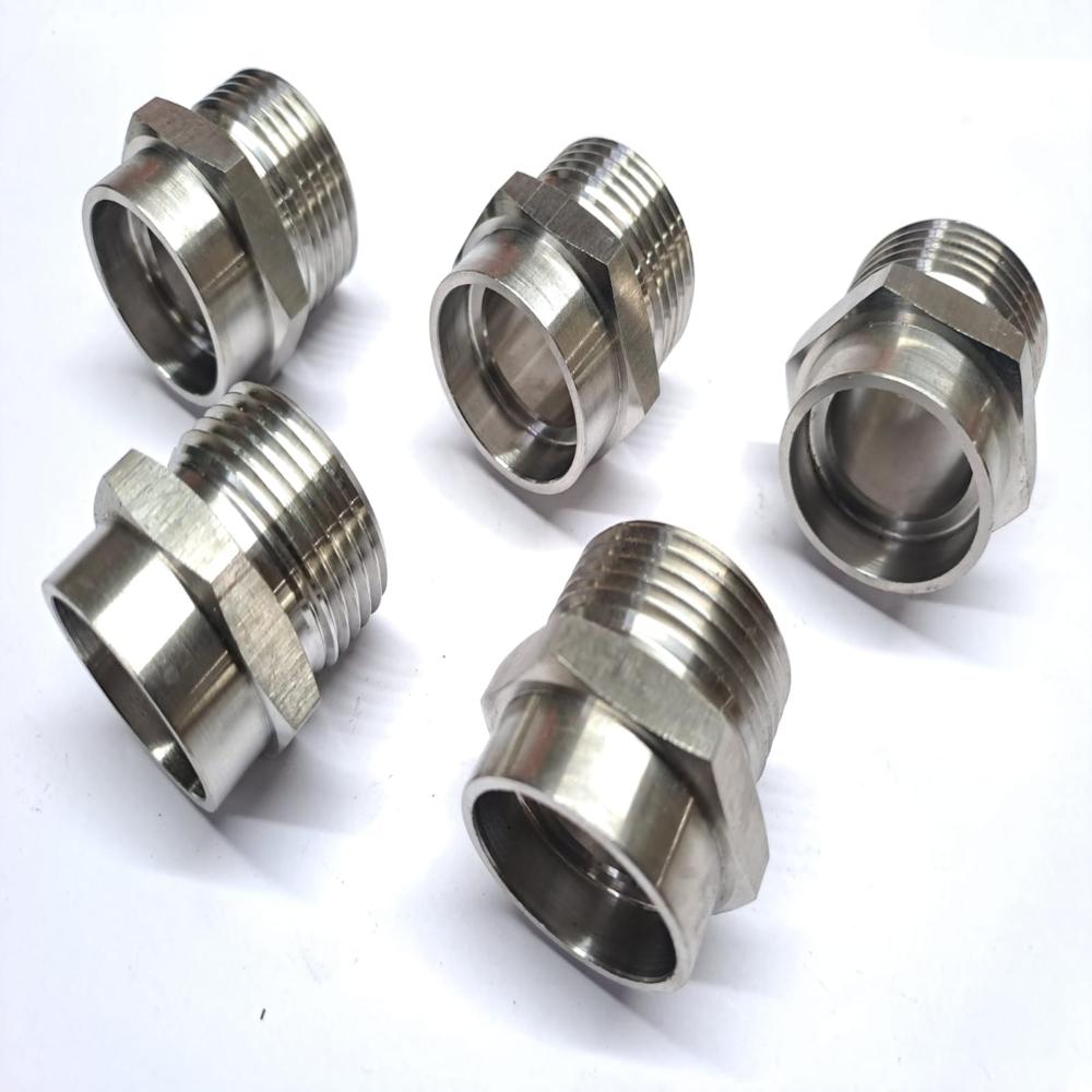 Silver Ss-304 Weldable Connector