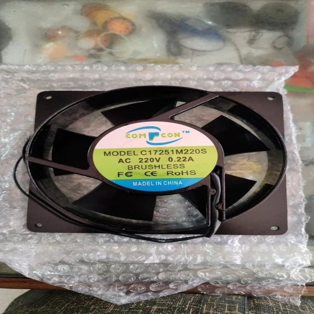 COMPCON C17251M220S 220V AC 0.22A 17251mm Ball Bearing METAL Industrial Axial Cooling Fan