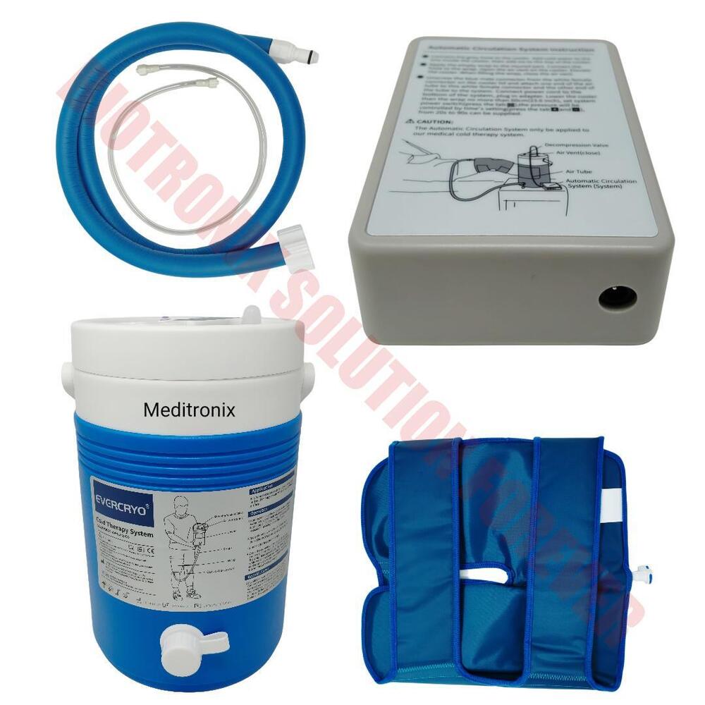 Motorized Cryo Cold Therapy Unit With 4 Attachments For Pain Relief & Rehab