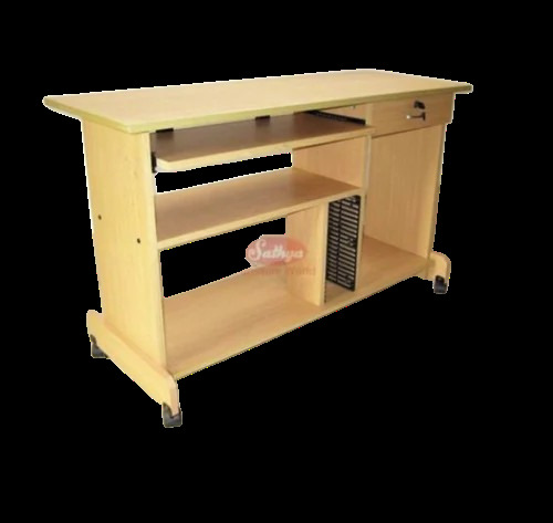 Wooden Computer Workstation - Assembly: No Assembly Required