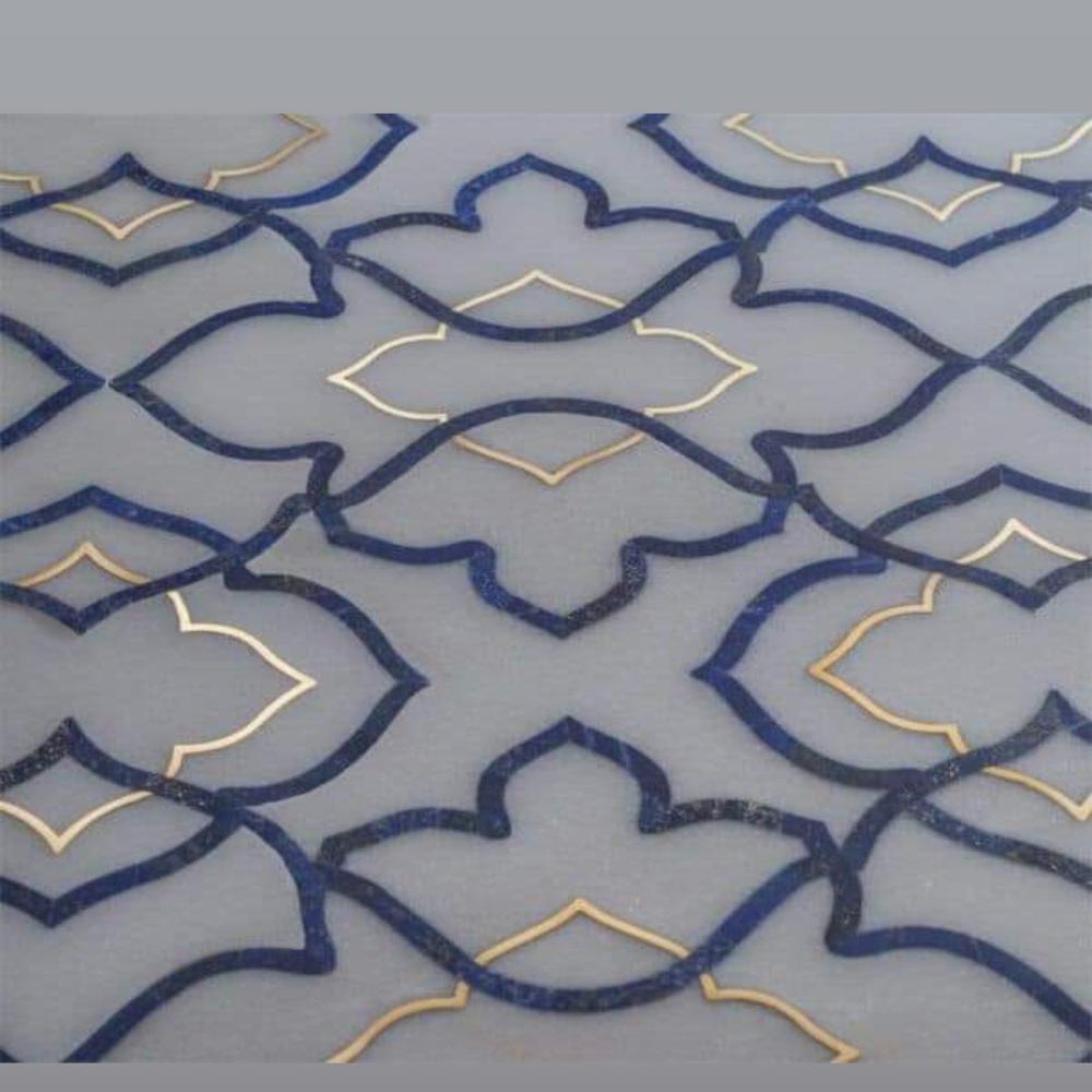 Marble Brass Inlay Flooring