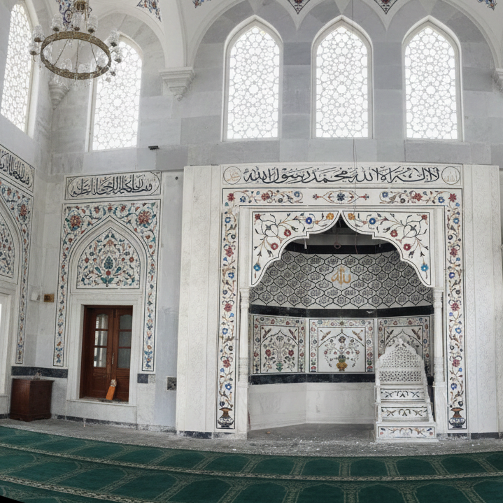 Inlay Work Masjid Qibla Mehrab - Color: Different Available