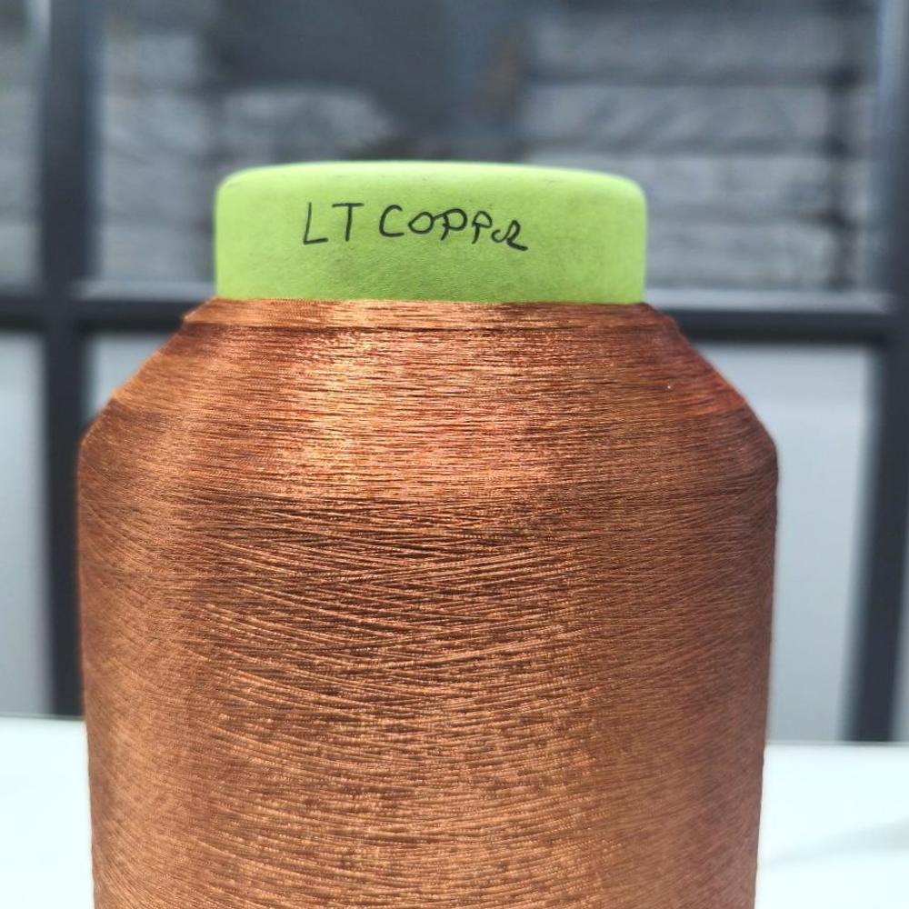 Copper Kasab Zari Thread 70 Denier, For Textile Industry - Application: Smooth And Shining