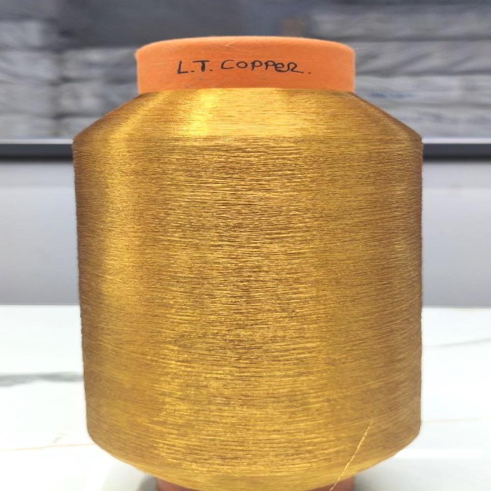 Copper Kasab Zari Thread 70 Denier, For Textile Industry - Application: Smooth And Shining