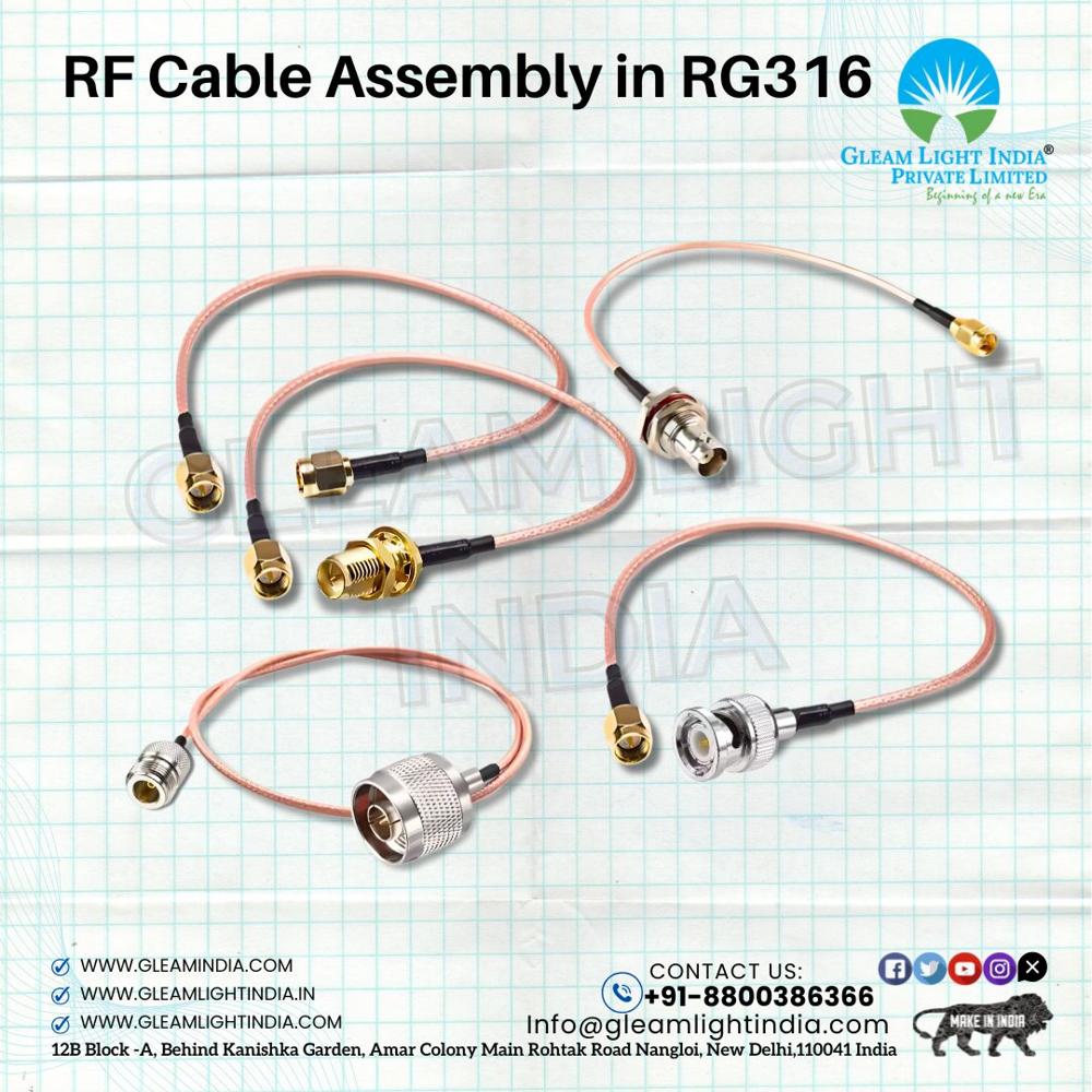 RF cable assembly in Rg 316