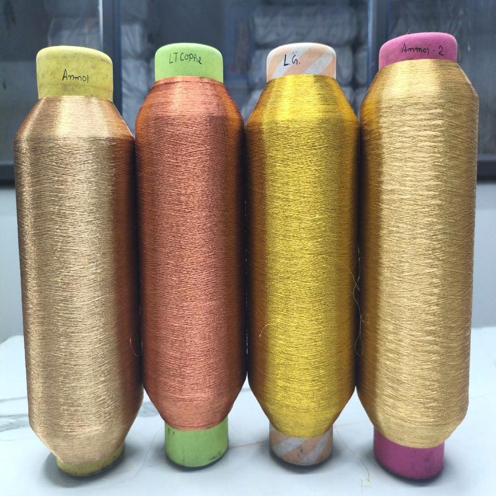 Red Copper 70 Denier Kasab Zari Thread, For Textile Industry