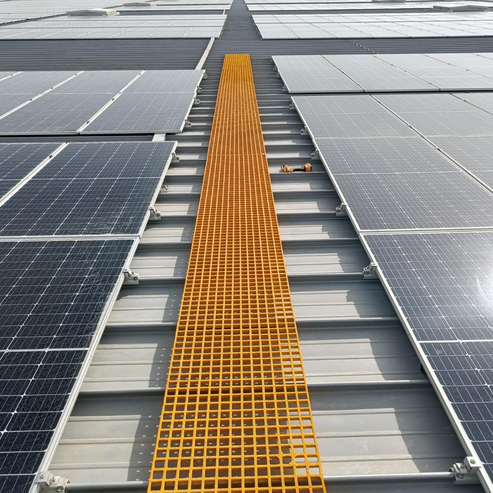 Grilled Frp Grating - Color: Green