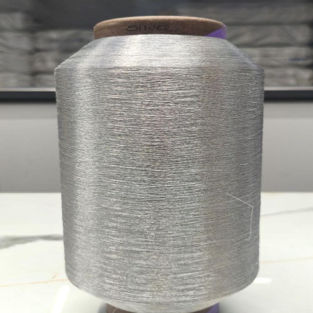 70D Silver Jari Thread For Weaving And Embroidery
