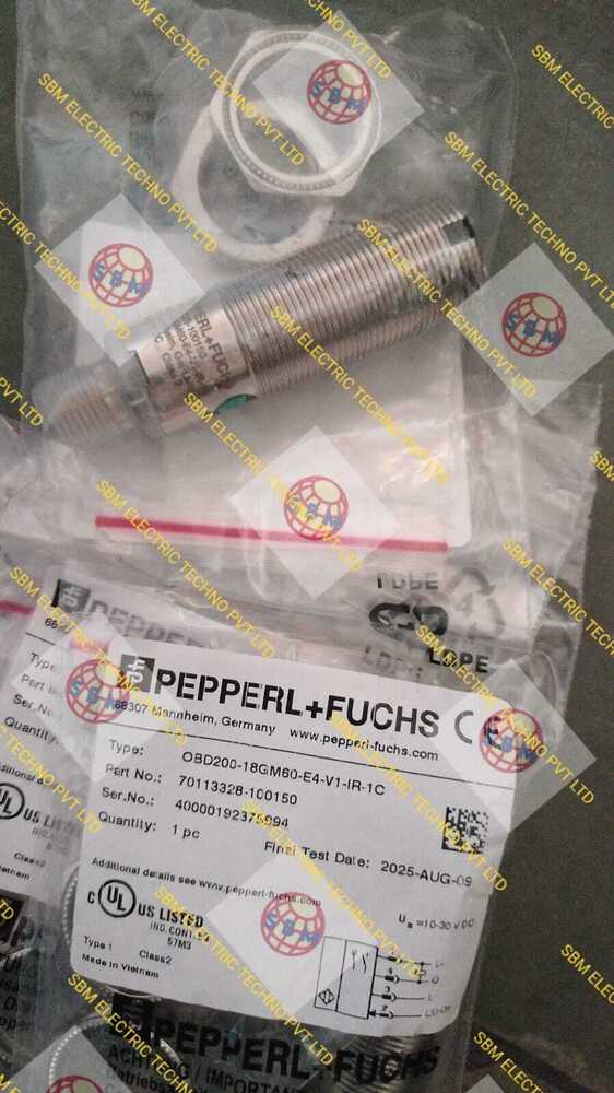 PEPPERL FUCHS PROXIMITY SENSOR, OBD200-18GM60-E4-V1-IR-1C