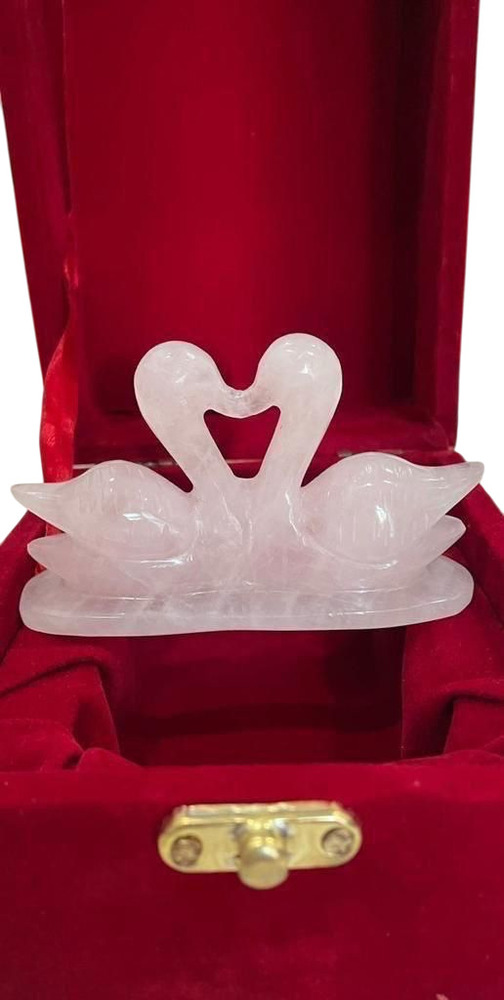 Rose Quartz Mandarin Ducks