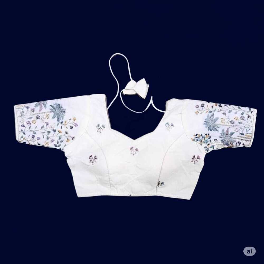 White Designer Blouse - Color: Different Available