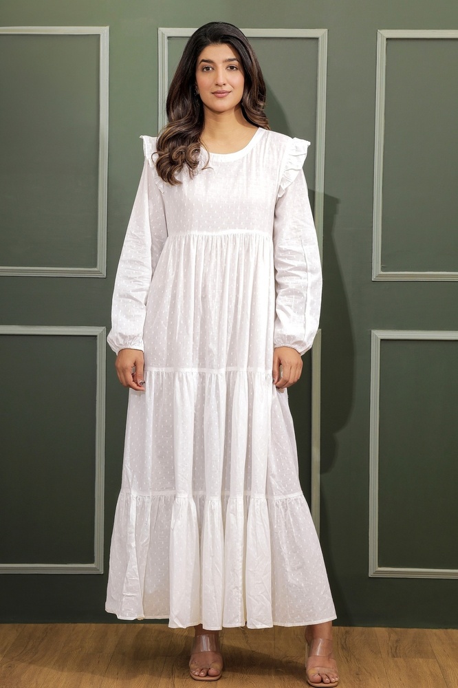 Ladies White Cotton Abaya - Feature: Washable