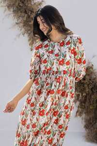 Ladies Printed Cotton Dress