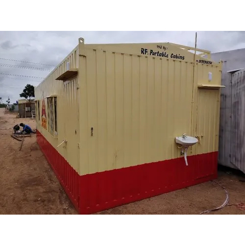 2 Ton Frp Portable Cabin - Color: Read And White