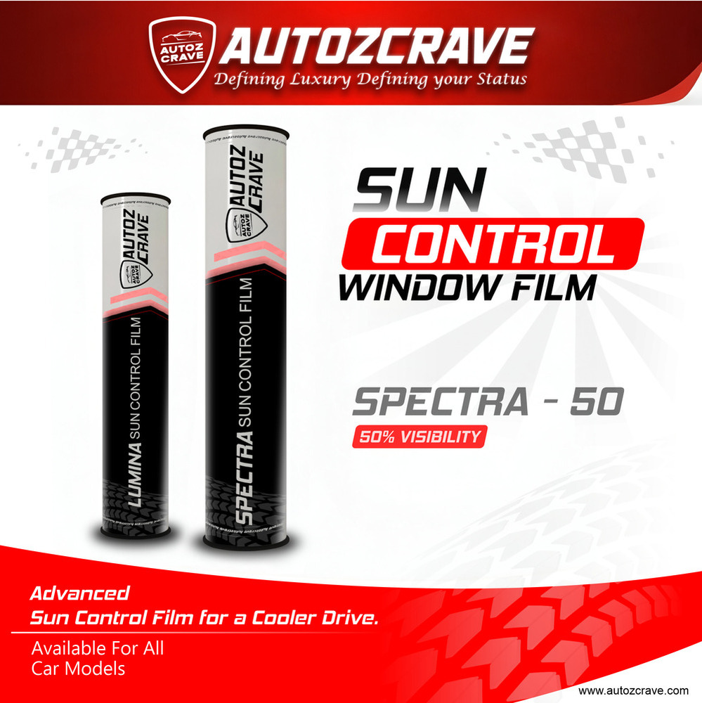 Spectra 50 Window Film - 30 Meter Roll For Heat & Uv Protection - Feature: Waterproof