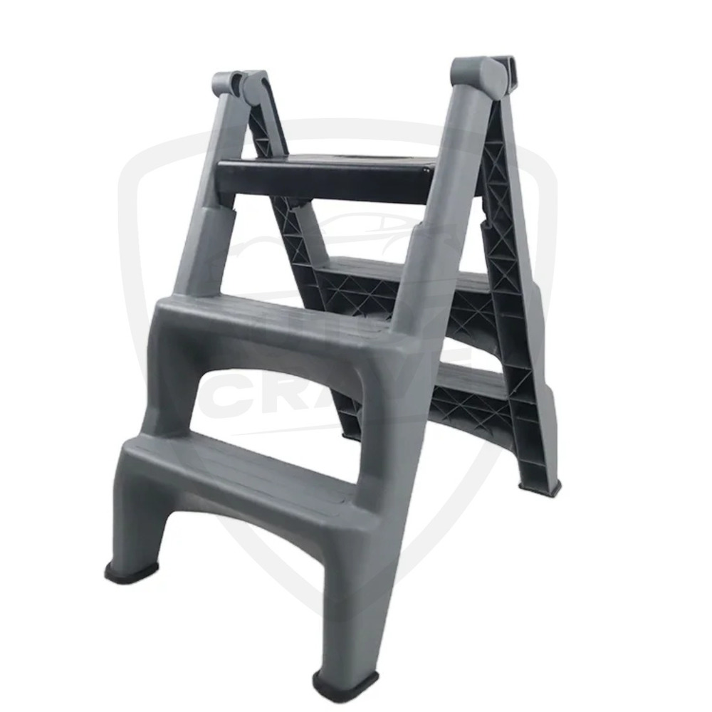 3 Step Foldable Ladder Non Slip, 100Kg Load Capacity - Material: Frp