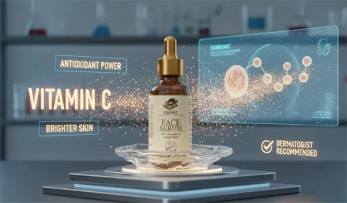 Bronz Face Serum Enrich With Vitamin C 30Ml - Age Group: Adult