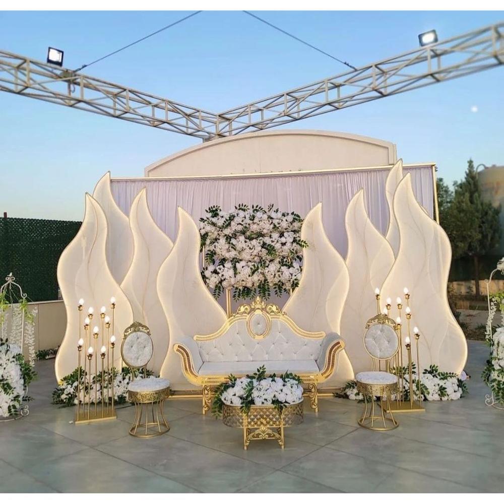 Enchanted Petal Path Wedding Backdrop - Color: Purple