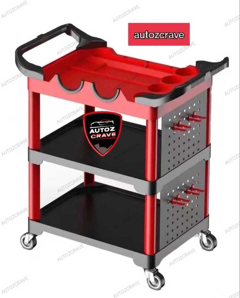 Detailing Tool Trolley 4Th Generation For Car Detailing - Color: Black