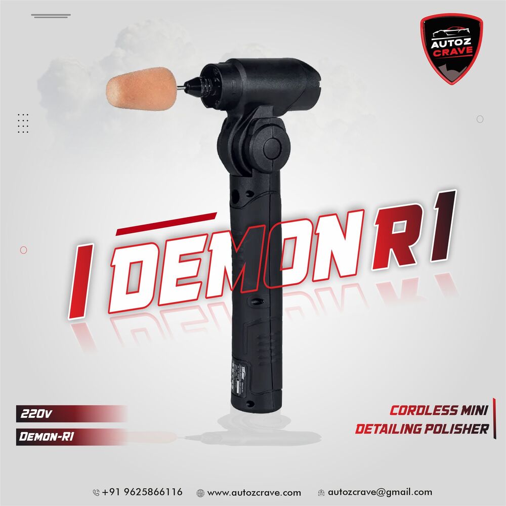 Cordless Polisher For Car Detailing (Demon R1) - Automatic Grade: Semi-Automatic