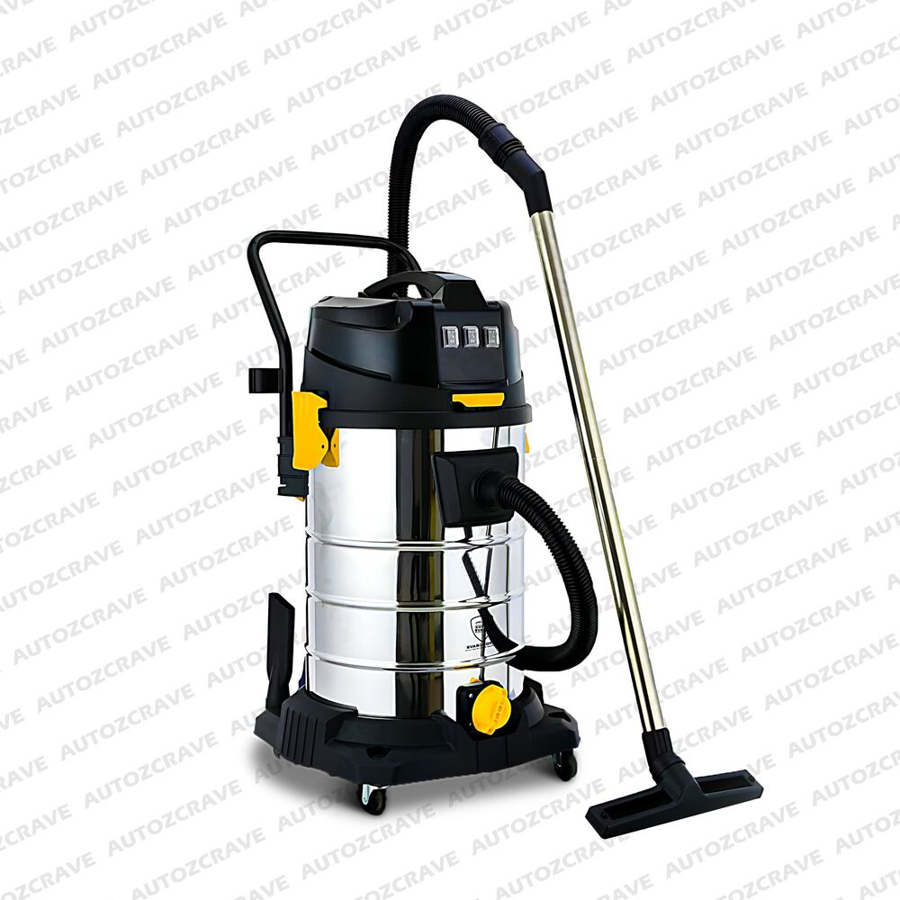 Heavy Duty Wet & Dry Vacuum Cleaner 80L With Tripple Motor - Material: Stainless Steel