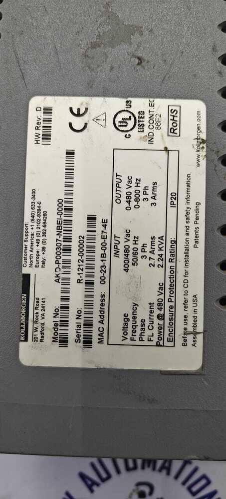 KOLLMORGEN AKD-P00307-NBEI-0000