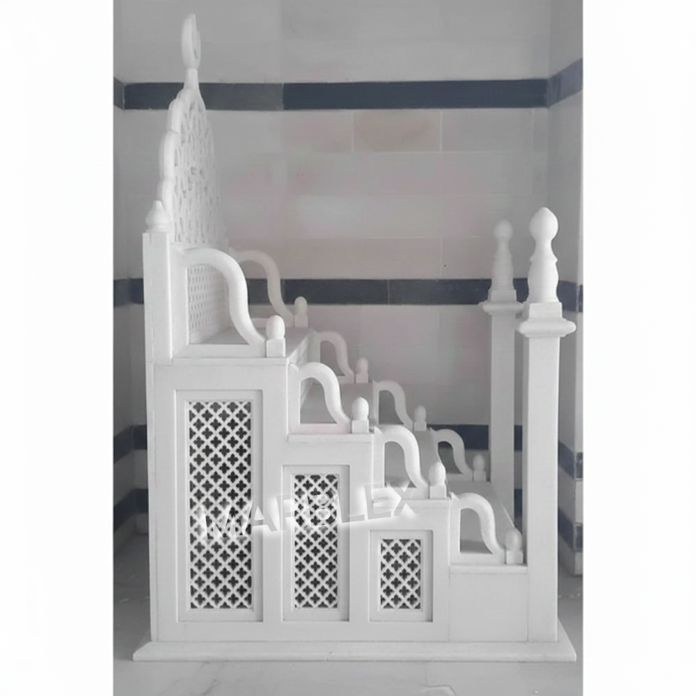 White And Black Masjid Mimbar