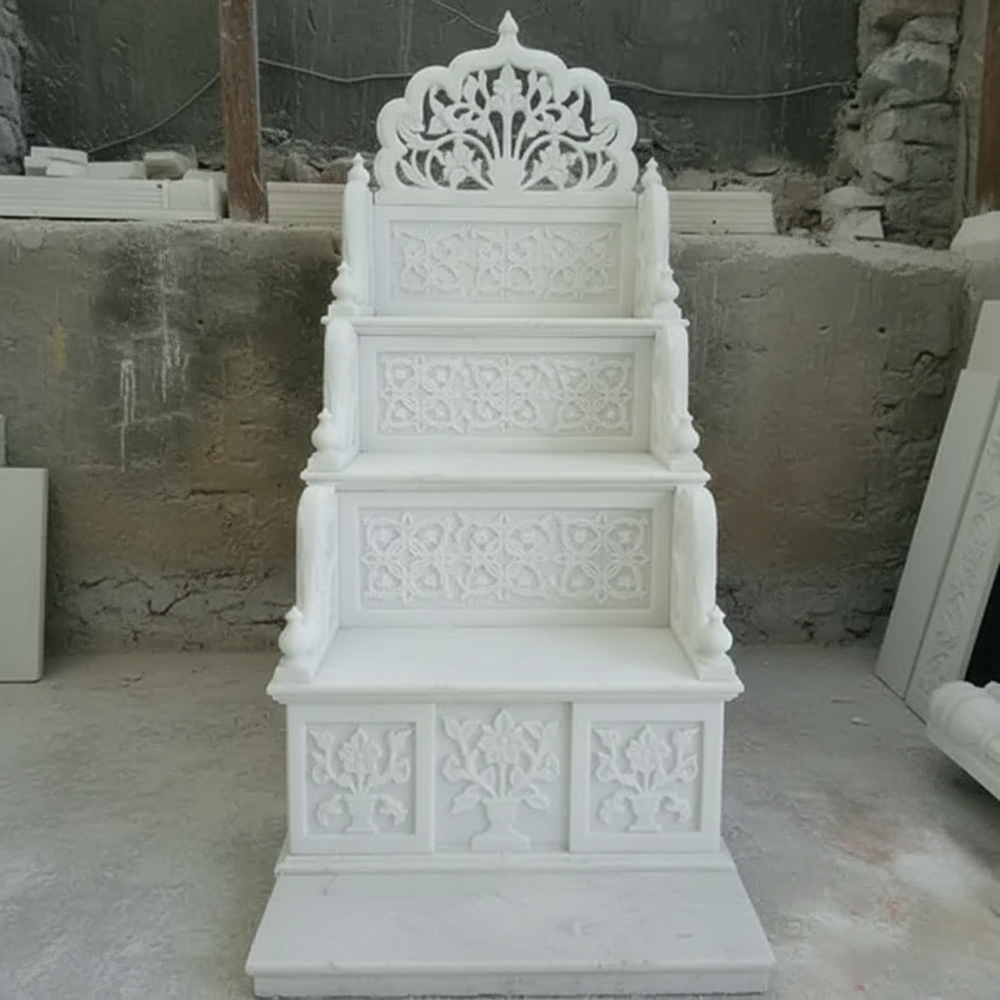 White And Black Masjid Mimbar