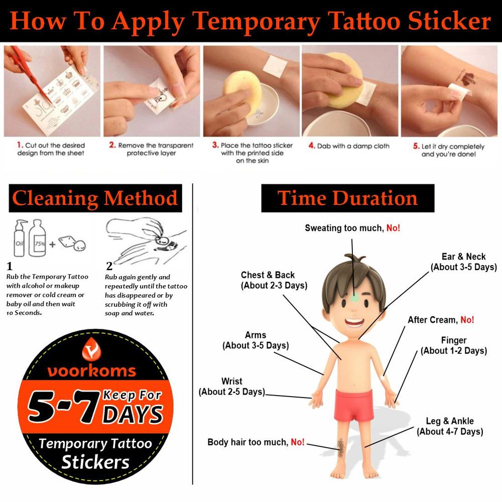 Water Transfer Temporary Tattoo Stickers For Male And Female Tattoo Sticker