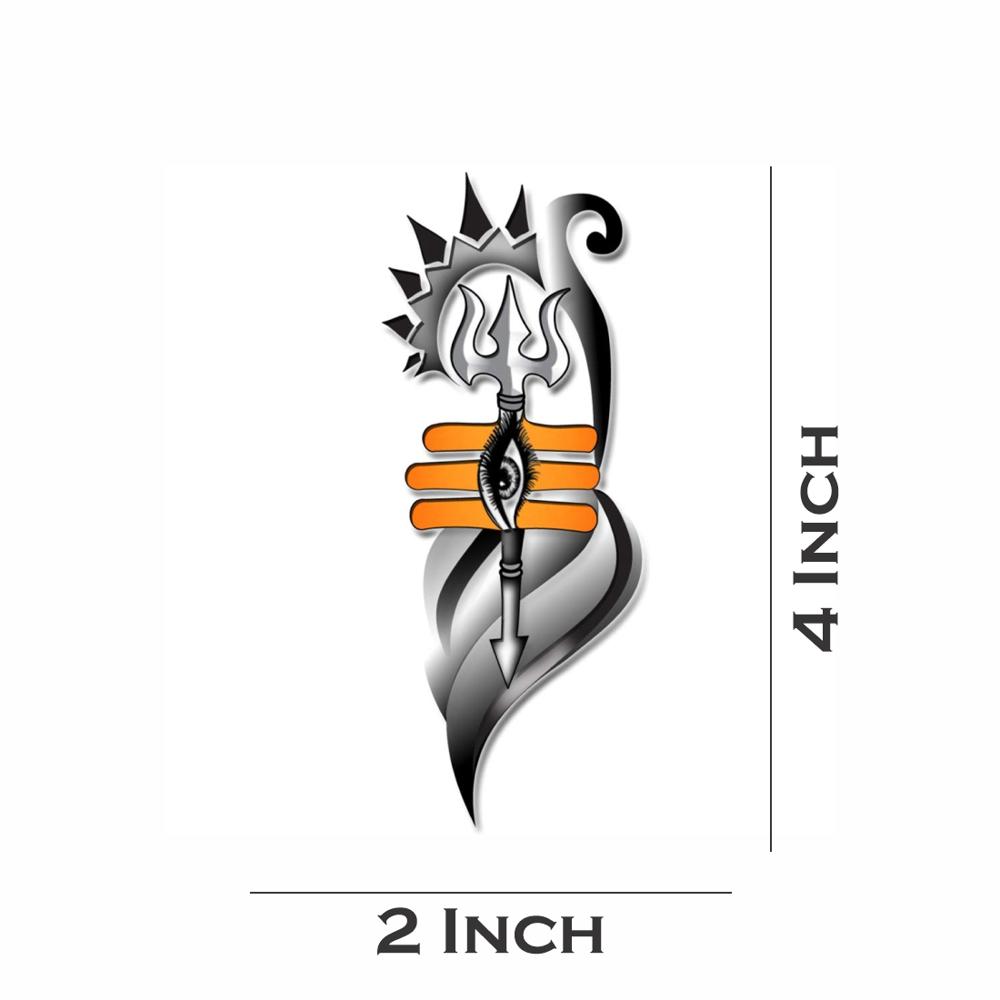 Lord Shiva, Krishna, Hanuman Ji And God Temporary Tattoo Sticker For Male And Female Tattoo Sticker - Color: Black