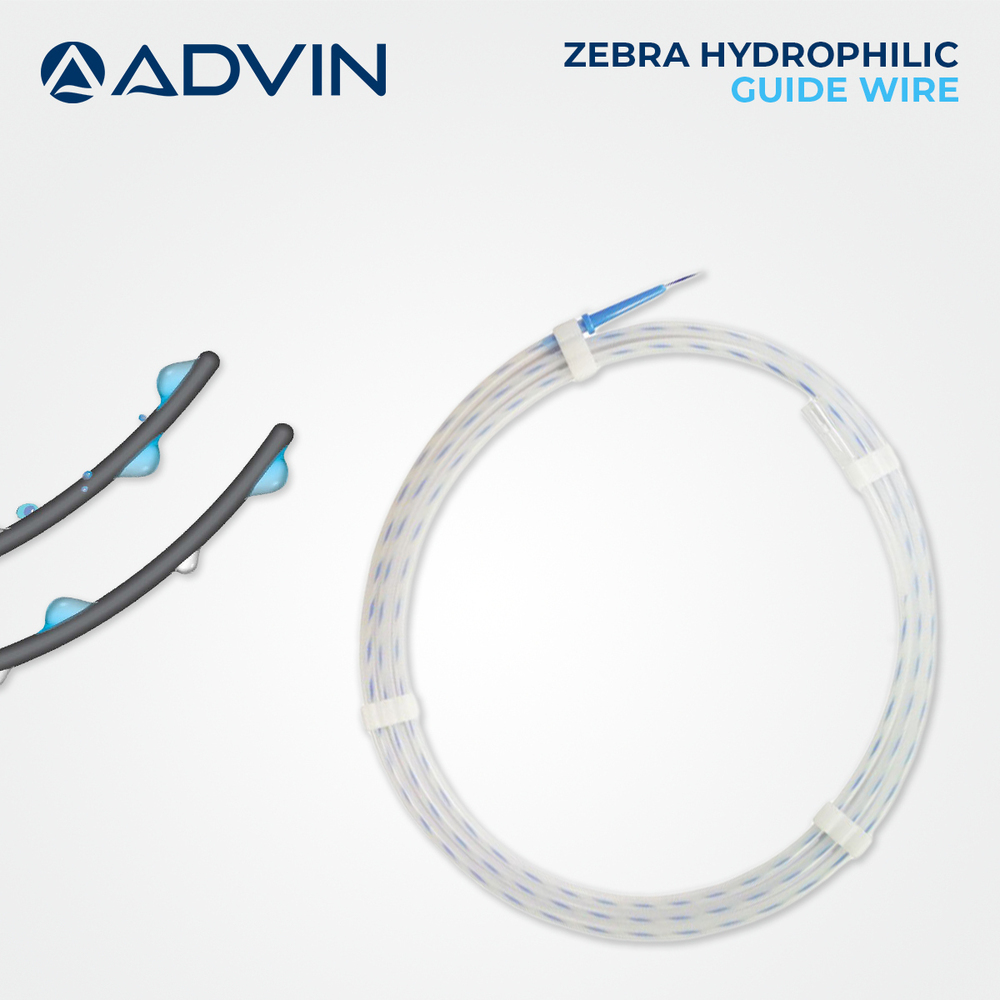 Flexible Hydrophilic Zebra Nitinol Wire 0.038 X 450 Cm