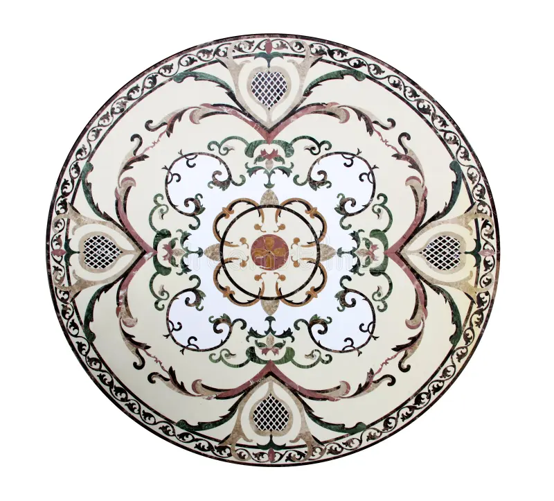 Import Marble Inlay Table Top - Color: Various Available