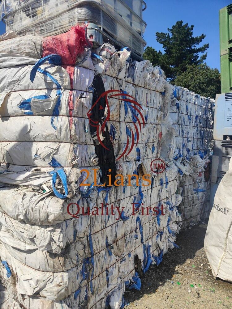 PP Jumbo bags on bales White scrap