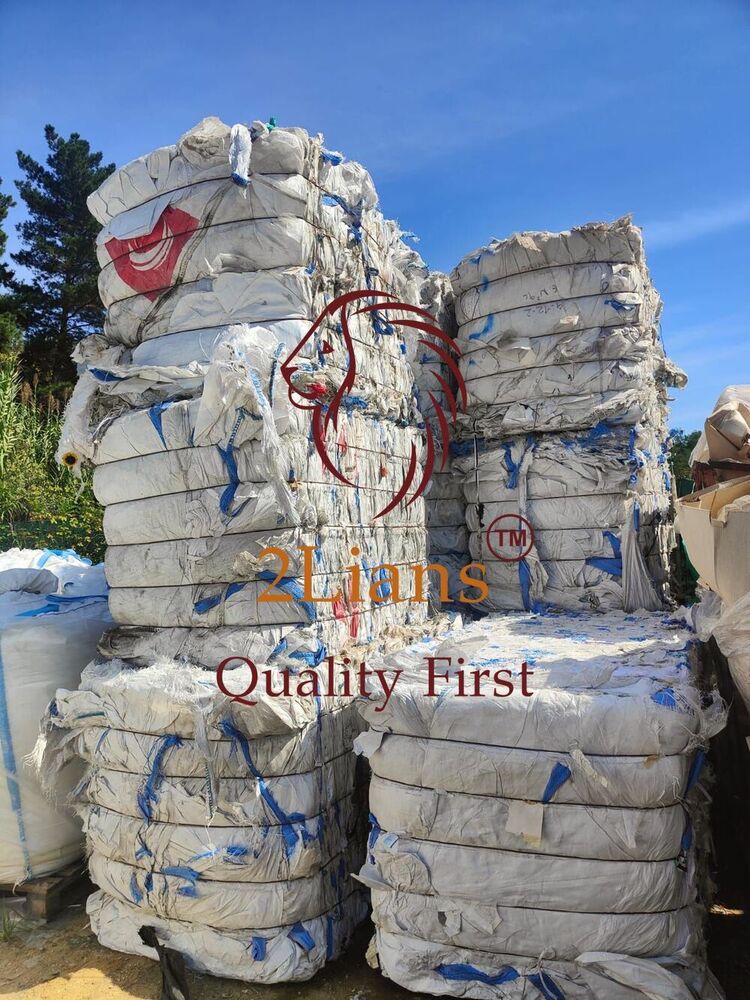 PP Jumbo bags on bales White scrap