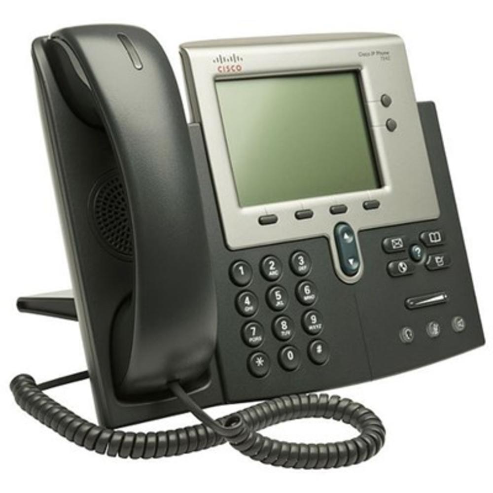 Cisco 7942G IP Phone - VoIP Desk Phone with Dual-Line Support