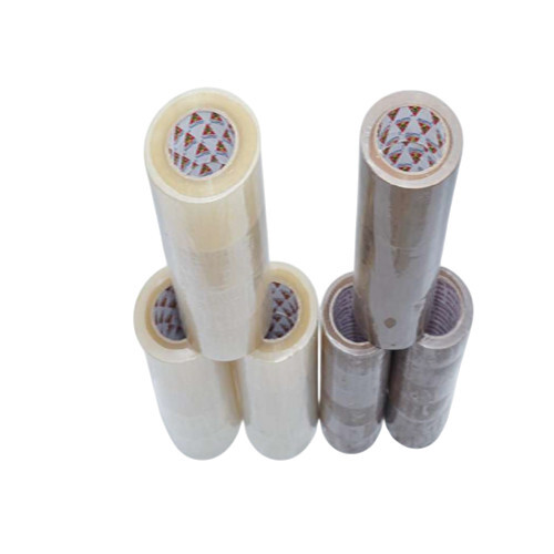 Clear And Brown Bopp Self Adhesive Tape - Water Resistant: Yes