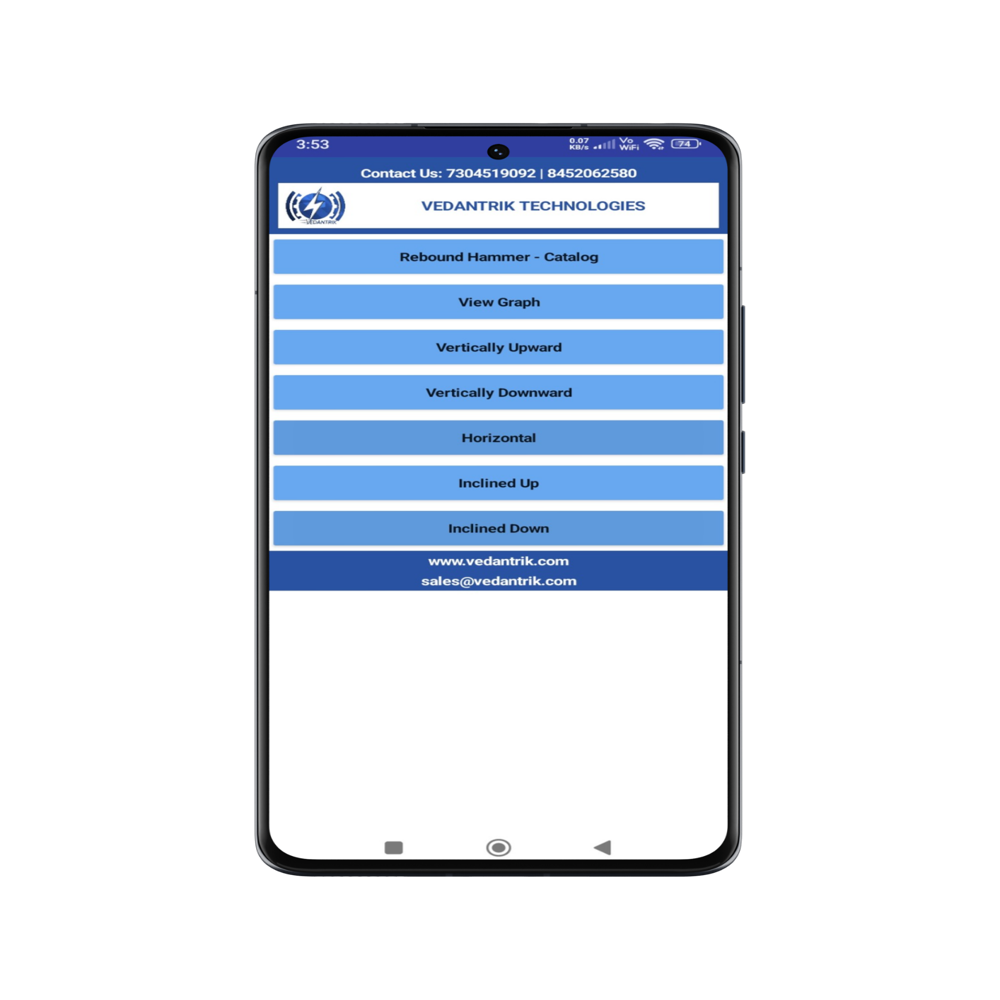 Semi Digital Rebound Hammer - Size: Multiples Size