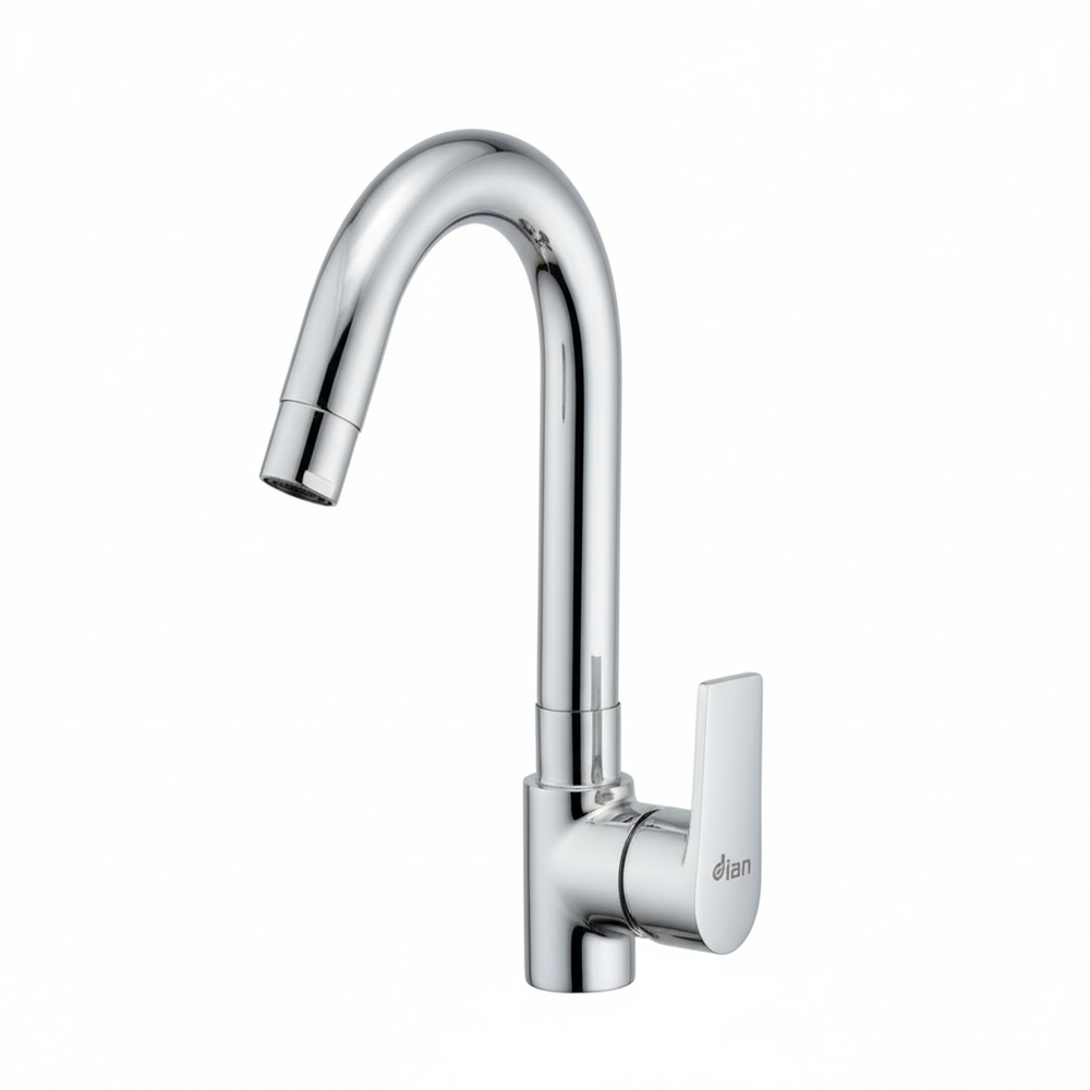 Ari-9005 Aria Brass Swan Neck - Color: Silver