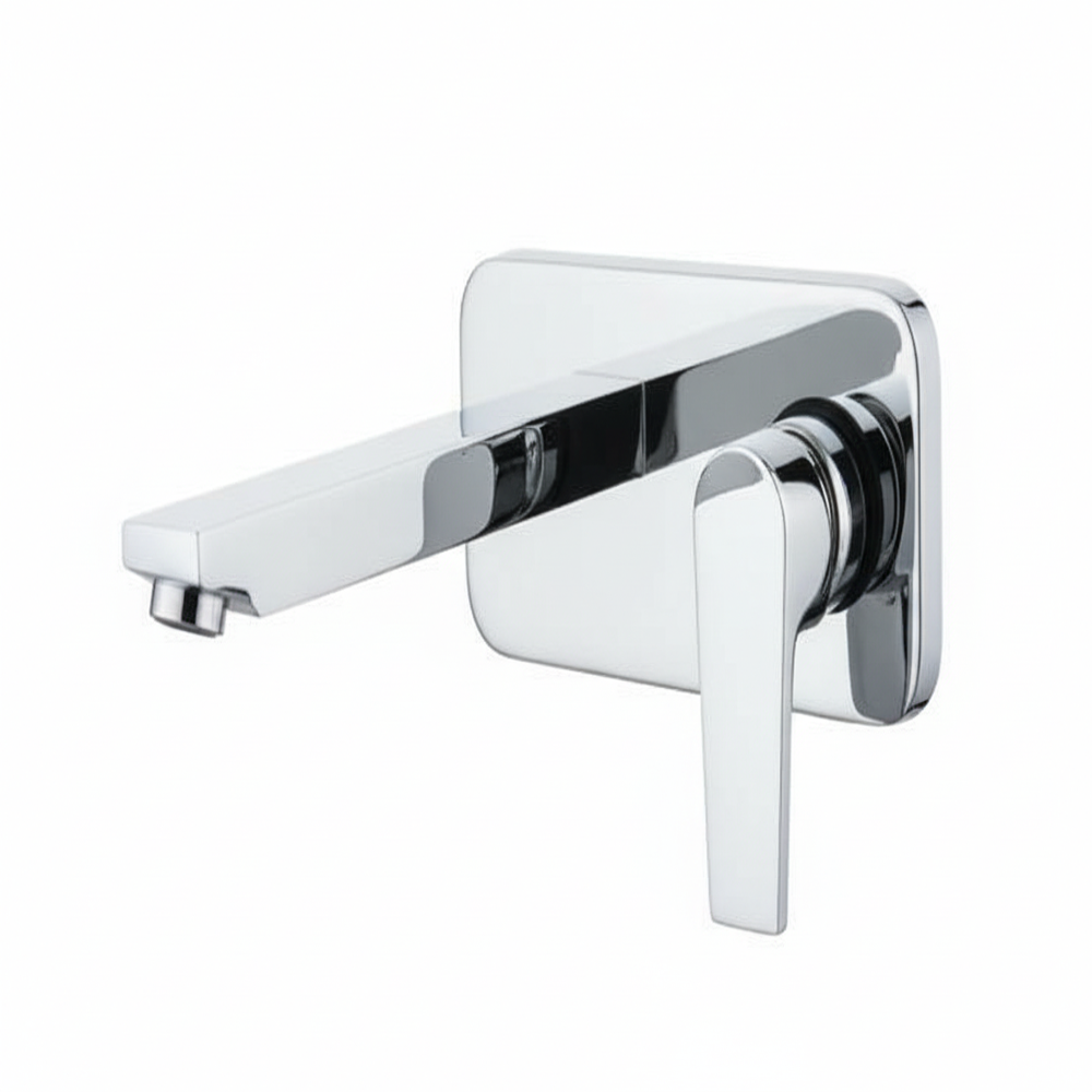 Ari-9039 Aria Brass Exposed Part Of Single Lever Basin Mixer - Color: Silver